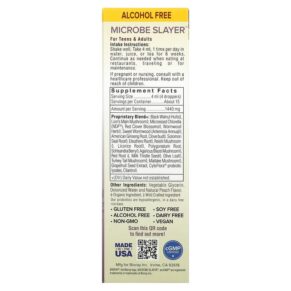 Thực phẩm bổ sung Bioray Inc. Microbe Slayer Microorganism Detox Alcohol Free 2 fl oz (60 ml) 646858160062