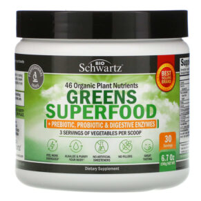 Thực phẩm chức năng BioSchwartz Greens Superfood 6.7 oz (190 g) 850004119709