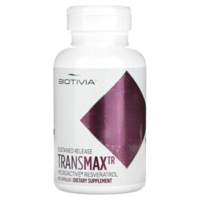 Thực phẩm chức năng Biotivia TransmaxTR MicroActive-Resveratrol 60 Capsules 094922012951