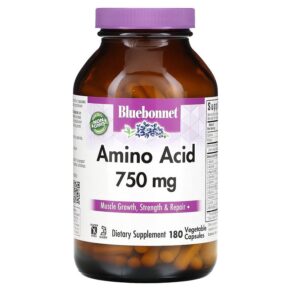 Thực phẩm chức năng Bluebonnet Nutrition Amino Acid 750 mg 180 Vegetable Capsules 743715000148