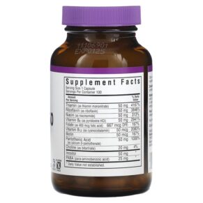 Thực phẩm bổ sung Bluebonnet Nutrition B-Complex 50 100 Vegetable Capsules 743715004122