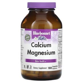 Thực phẩm chức năng Bluebonnet Nutrition Calcium Magnesium 180 Vegetable Capsules 743715007147