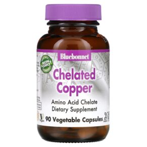 Thực phẩm chức năng Bluebonnet Nutrition Chelated Copper 90 Vegetable Capsules 743715006652
