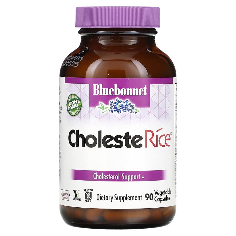 Bluebonnet Nutrition CholesteRice 90 Vegetable Capsules 8 Thực phẩm chức năng Bluebonnet Nutrition CholesteRice 90 Vegetable Capsules 743715011328
