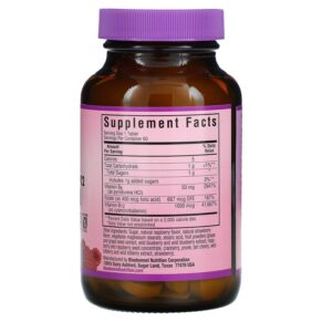 Thực phẩm bổ sung Bluebonnet Nutrition Earth Sweet Chewables Vitamin B6 B12 & Folic Acid Raspberry 60 Chewable Tablets 743715004450