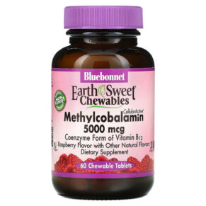 Thực phẩm chức năng Bluebonnet Nutrition EarthSweet Chewables CellularActive Methylcobalamin Raspberry 5.000 mcg 60 Chewable Tablets 743715004436