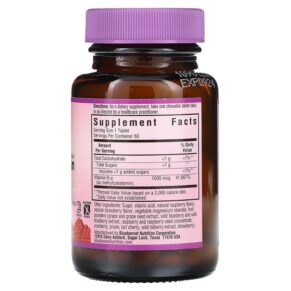 Thực phẩm bổ sung Bluebonnet Nutrition EarthSweet Chewables Methylcobalamin Raspberry 1.000 mcg 60 Chewable Tablets 743715004412