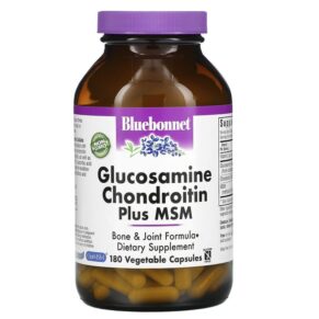 Thực phẩm chức năng Bluebonnet Nutrition Glucosamine Chondroitin Plus MSM 180 Vegetable Capsules 743715011212