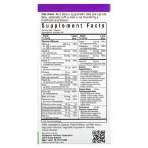 Thực phẩm bổ sung Bluebonnet Nutrition Immune One Whole Food-Based Multiple 90 Vegetable Capsules 743715001978