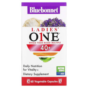 Thực phẩm chức năng Bluebonnet Nutrition Ladies One Whole Food-Based Multiple 40+ 60 Vegetable Capsules 743715001558