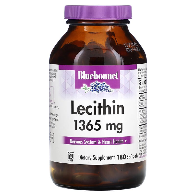 Bluebonnet Nutrition Lecithin 1.365 mg 180 Softgels 8 Thực phẩm chức năng Bluebonnet Nutrition Lecithin 1.365 mg 180 Softgels 743715009264