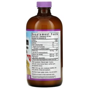Thực phẩm bổ sung Bluebonnet Nutrition Liquid Calcium Magnesium Citrate Plus Vitamin D3 Natural Lemon 16 fl oz (472 ml) 743715006881
