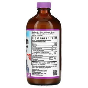 Thực phẩm bổ sung Bluebonnet Nutrition Liquid Calcium Magnesium Citrate & Vitamin D3 Blueberry 16 fl oz (473 ml) 743715006867