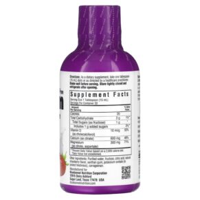 Thực phẩm bổ sung Bluebonnet Nutrition Liquid Calcium Magnesium Citrate & Vitamin D3 Strawberry 16 fl oz (473 ml) 743715006928