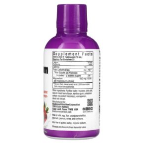 Thực phẩm bổ sung Bluebonnet Nutrition Liquid Magnesium Citrate Mixed Berry 16 fl oz (473 ml) 743715007031