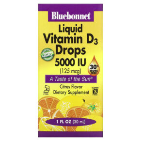 Thực phẩm chức năng Bluebonnet Nutrition Liquid Vitamin D3 Drops Citrus 5.000 IU 1 fl oz (30 ml) 743715003781