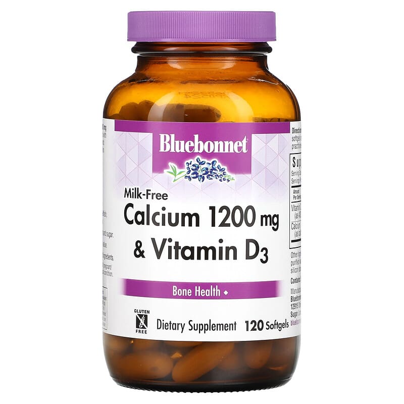 Bluebonnet Nutrition Milk-Free Calcium & Vitamin D3 600 mg 120 Softgels 8 Thực phẩm chức năng Bluebonnet Nutrition Milk-Free Calcium & Vitamin D3 600 mg 120 Softgels 743715007048