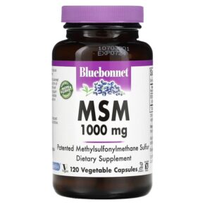 Thực phẩm chức năng Bluebonnet Nutrition MSM 1.000 mg 120 Vegetable Capsules 743715009608