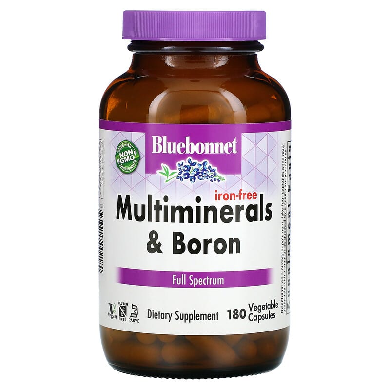 Bluebonnet Nutrition Multiminerals & Boron Iron-Free 180 Vegetable Capsules 8 Thực phẩm chức năng Bluebonnet Nutrition Multiminerals & Boron Iron-Free 180 Vegetable Capsules 743715002180