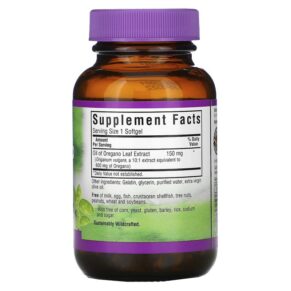 Thực phẩm bổ sung Bluebonnet Nutrition Oil of Oregano Leaf Extract 60 Softgels 743715013827