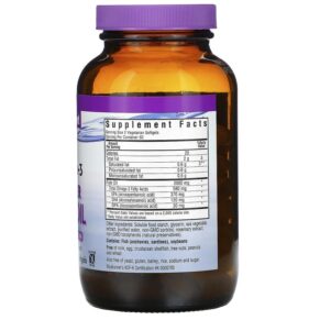 Thực phẩm bổ sung Bluebonnet Nutrition Omega-3 Kosher Fish Oil 120 Vegetarian Softgels 743715009790