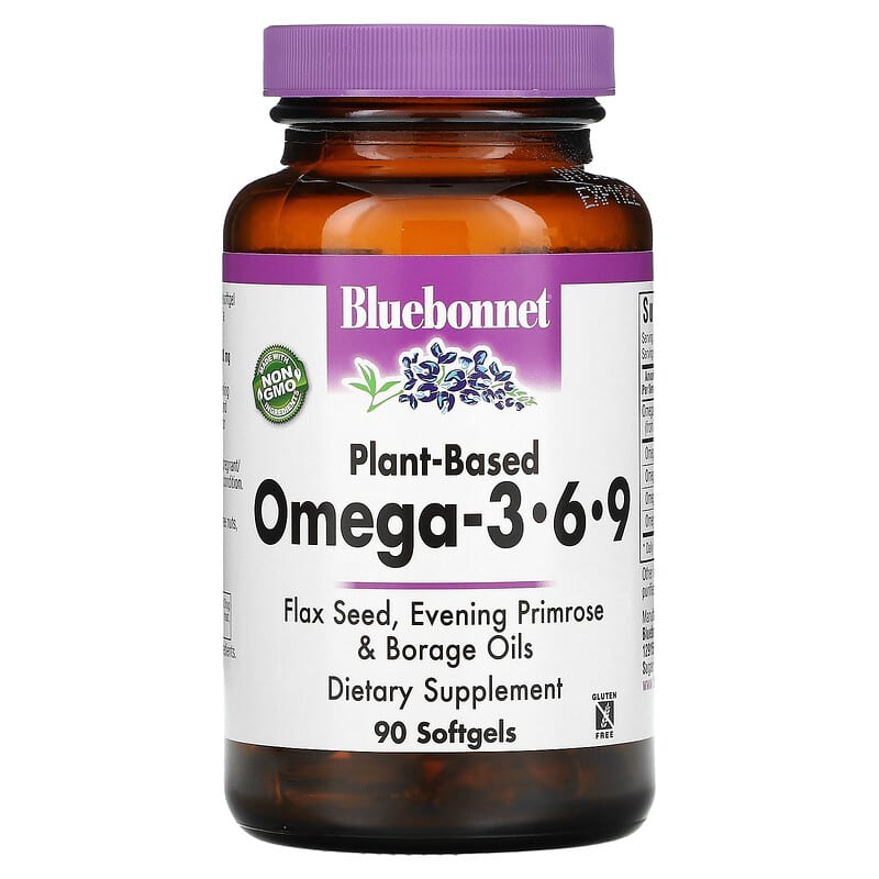Bluebonnet Nutrition Plant-Based Omega-3-6-9 90 Softgels 8 Thực phẩm chức năng Bluebonnet Nutrition Plant-Based Omega-3-6-9 90 Softgels 743715010123