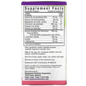 Thực phẩm bổ sung Bluebonnet Nutrition Skinny Garcinia Weight Management Formula 90 Vegetable Capsules 743715011045