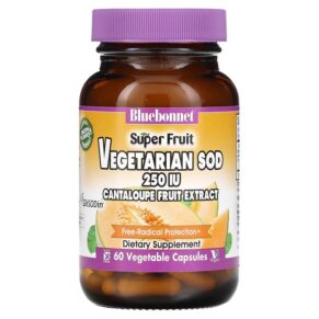 Thực phẩm chức năng Bluebonnet Nutrition Super Fruit Vegetarian SOD Cantaloupe Fruit Extract 250 IU 60 Vegetable Capsules 743715008731