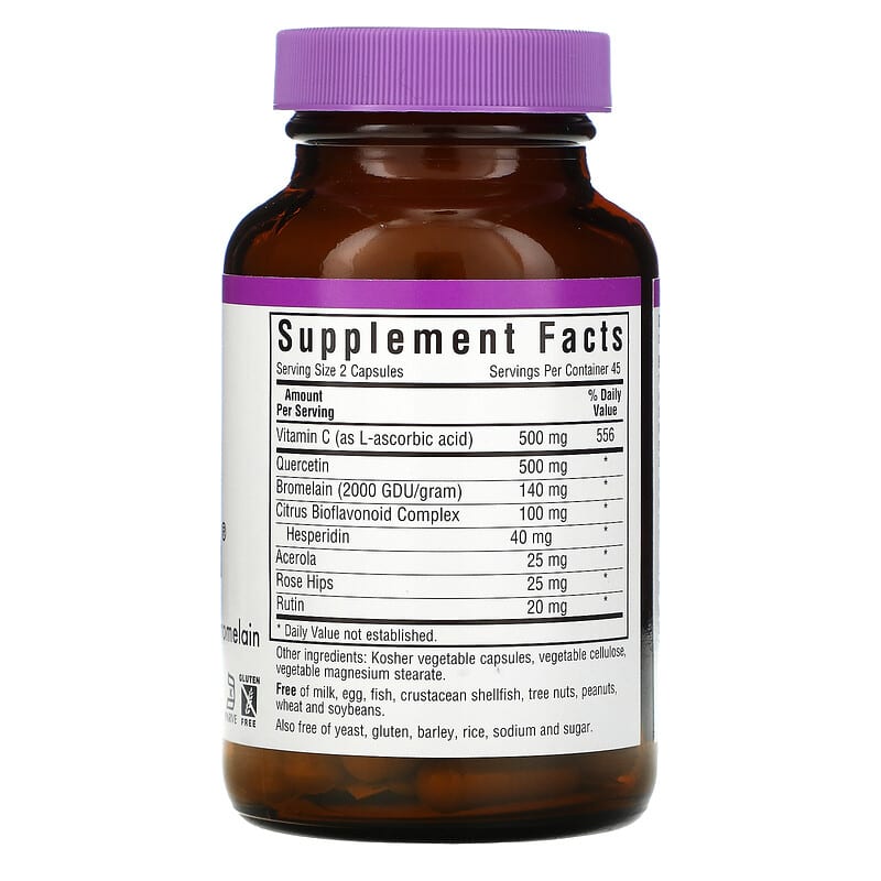 Bluebonnet Nutrition Super Quercetin 90 Vegetable Capsules 2 Thực phẩm bổ sung Bluebonnet Nutrition Super Quercetin 90 Vegetable Capsules 743715005532