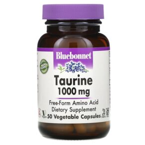 Thực phẩm chức năng Bluebonnet Nutrition Taurine 1.000 mg 50 Vegetable Capsules 743715000872