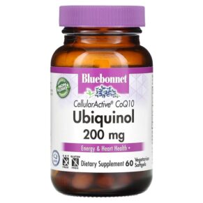 Thực phẩm chức năng Bluebonnet Nutrition Ubiquinol CellullarActive CoQ10 200 mg 60 Vegetarian Softgels 743715007994