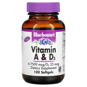 Thực phẩm chức năng Bluebonnet Nutrition Vitamin A & D3 100 Softgels 743715003033
