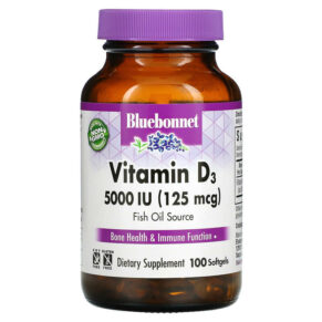 Thực phẩm chức năng Bluebonnet Nutrition Vitamin D3 125 mcg (5.000 IU) 100 Softgels 743715003217