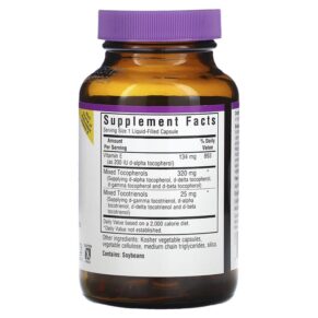 Thực phẩm bổ sung Bluebonnet Nutrition Vitamin E Complex Full Spectrum 60 Licaps 743715006010