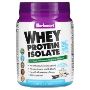 Thực phẩm chức năng Bluebonnet Nutrition Whey Protein Isolate French Vanilla 1 lb. (462 g) 743715015647