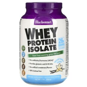 Thực phẩm chức năng Bluebonnet Nutrition Whey Protein Isolate French Vanilla 2 lbs (924 g) 743715015654