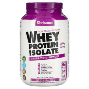 Thực phẩm chức năng Bluebonnet Nutrition Whey Protein Isolate Original 2.2 lbs (992 g) 743715015616