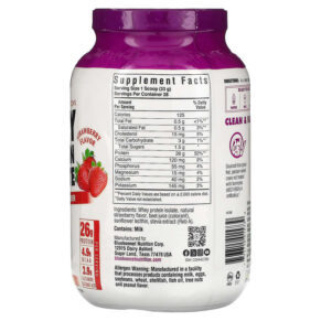 Thực phẩm bổ sung Bluebonnet Nutrition Whey Protein Isolate Strawberry 2 lbs (924 g) 743715015739
