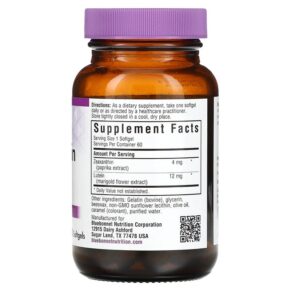 Thực phẩm bổ sung Bluebonnet Nutrition Zeaxanthin & Lutein 60 Softgels 743715008595