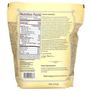 Thực phẩm bổ sung Bob's Red Mill Organic Flaxseed Meal Whole Ground 32 oz (907 g) 039978049377