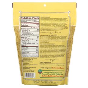Thực phẩm bổ sung Bob's Red Mill Organic Golden Flaxseed Meal 16 oz (453 g) 039978049407