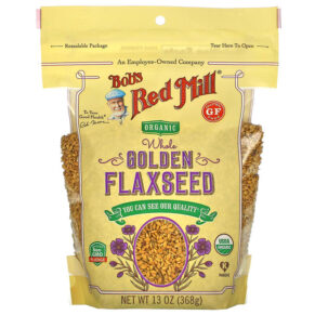 Thực phẩm chức năng Bob's Red Mill Organic Whole Golden Flaxseed 13 oz (368 g) 039978029393