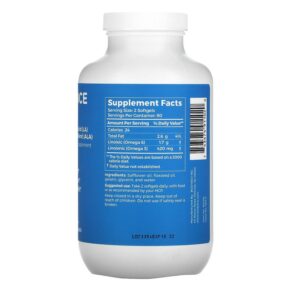 Thực phẩm bổ sung BodyBio Balance Oil Linoleic Acid (LA) & Linolenic Acid Blend (ALA) 180 Non-GMO Softgels 743474911020