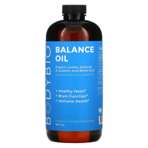 Thực phẩm chức năng BodyBio Balance Oil Organic Linoleic Acid (LA) and Linolenic Acid Blend (ALA) 16 fl oz (473 ml) 743474030165