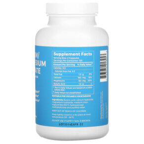 BodyBio Calcium/ Magnesium Butyrate 250 Non-GMO Capsules 3 Thực phẩm bổ sung BodyBio Calcium/ Magnesium Butyrate 250 Non-GMO Capsules 743474913253