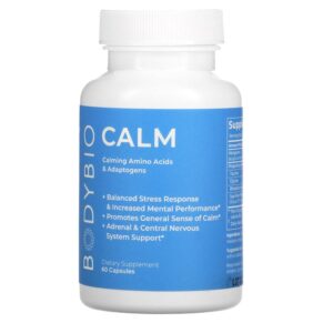 Thực phẩm chức năng BodyBio Calm 60 Capsules 743474789018