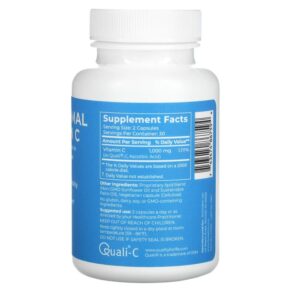 Thực phẩm bổ sung BodyBio Liposomal Vitamin C 60 Capsules 743474867594