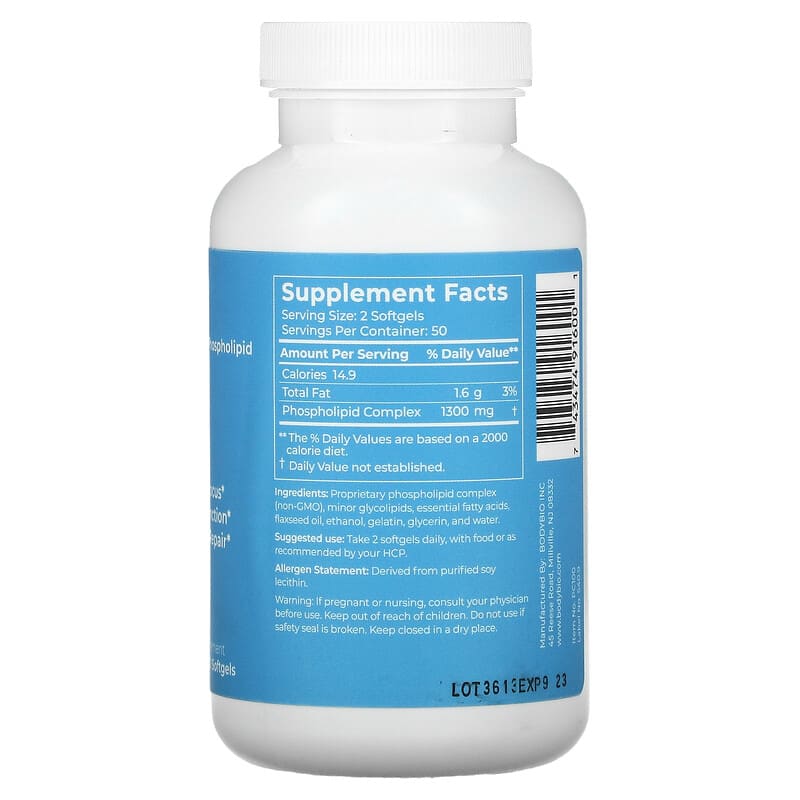 BodyBio PC Liposomal Phospholipid Complex 100 Non-GMO Softgels 2 Thực phẩm bổ sung BodyBio PC Liposomal Phospholipid Complex 100 Non-GMO Softgels 743474916001