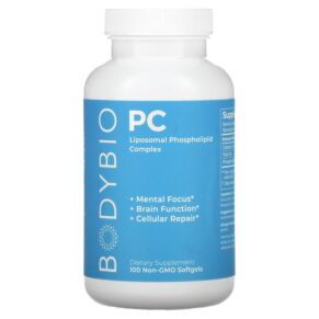 Thực phẩm chức năng BodyBio PC Liposomal Phospholipid Complex 100 Non-GMO Softgels 743474916001