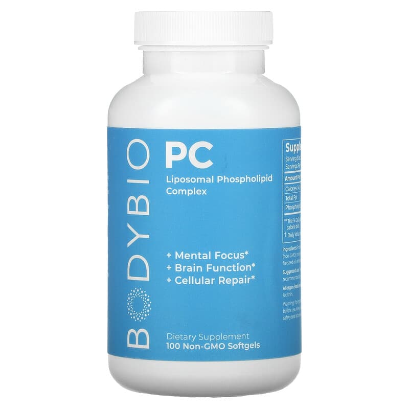 BodyBio PC Liposomal Phospholipid Complex 100 Non-GMO Softgels 8 Thực phẩm chức năng BodyBio PC Liposomal Phospholipid Complex 100 Non-GMO Softgels 743474916001